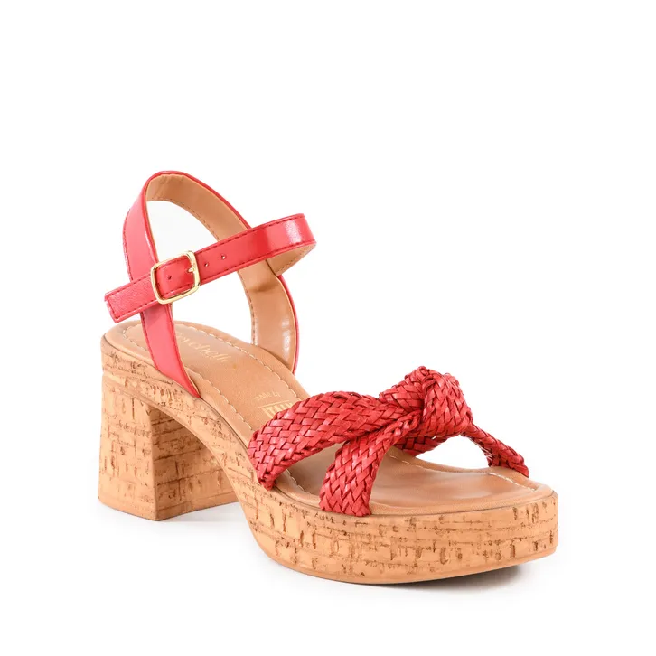Musical Sandal in Red from Seychelles Year Trust