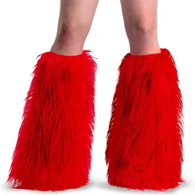 Winter Warm Comfortable Wear YETI-08 Red Faux Fur
