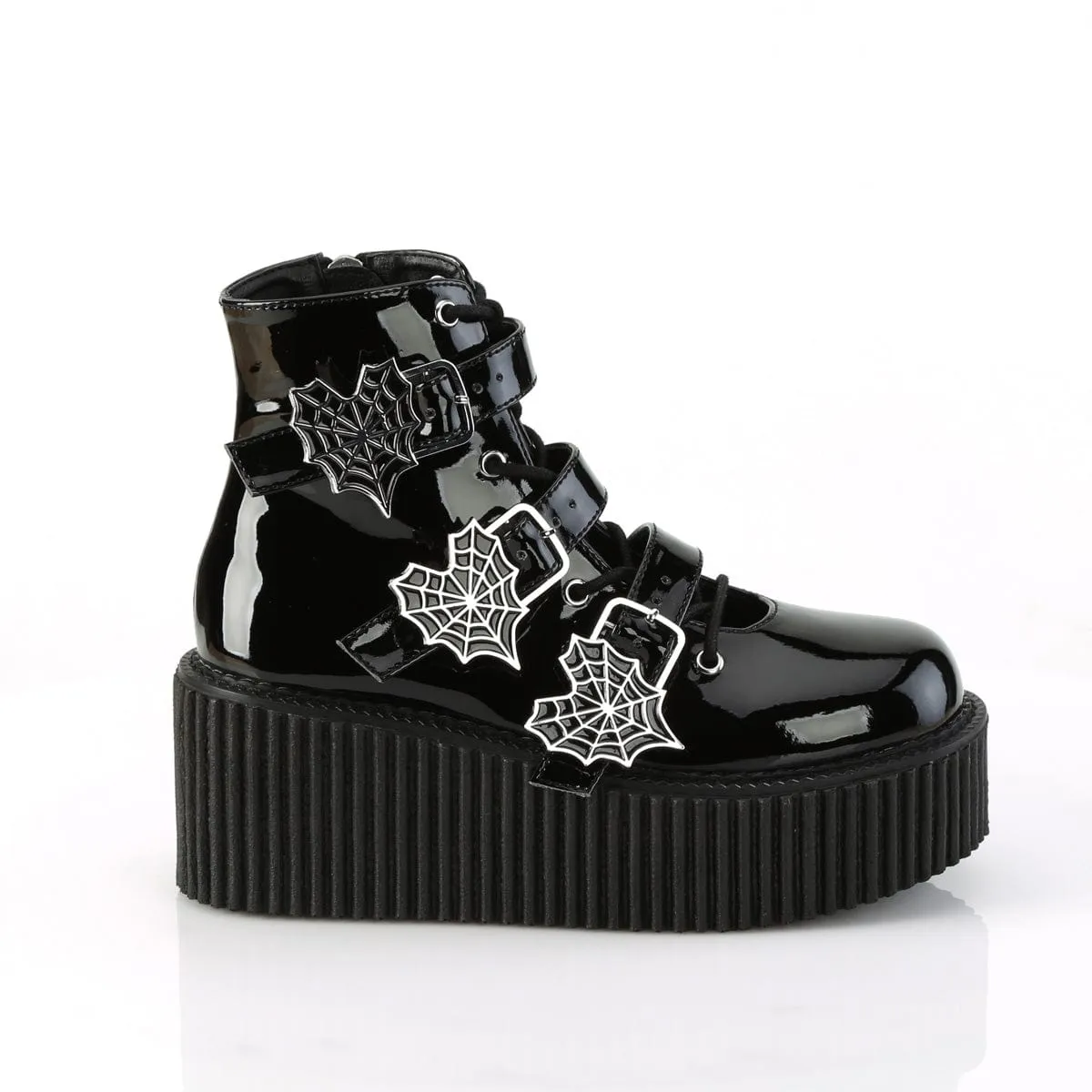 CREEPER-260 Black Patent Spring Bloom Wide Path