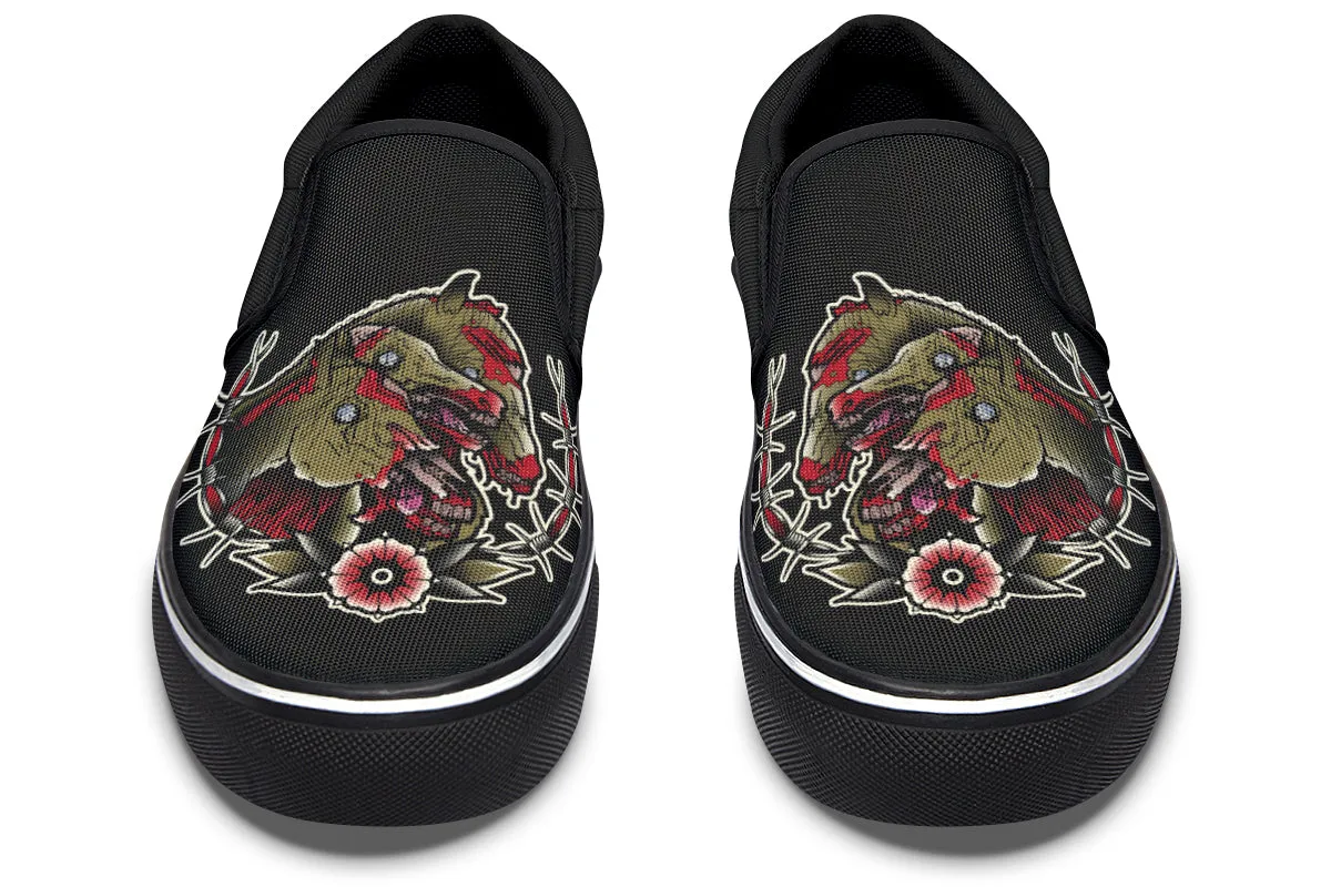 Comfort Ankle Undead Pharaoh's Horses Slip On Shoes