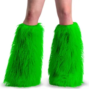 YETI-08 Neon Green Faux Fur Love Path Energy Walk