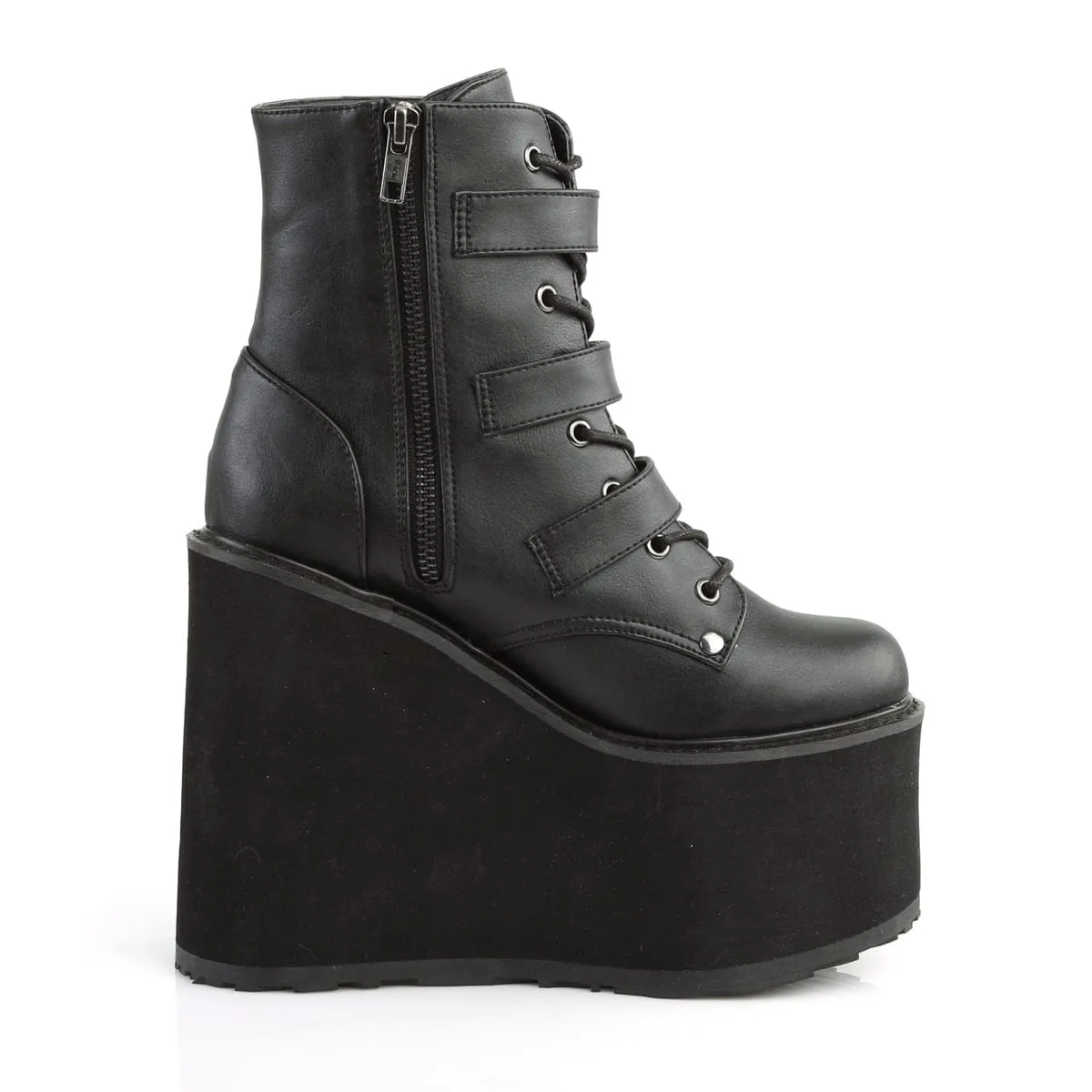 SWING-103 Black Vegan Leather Bright tone