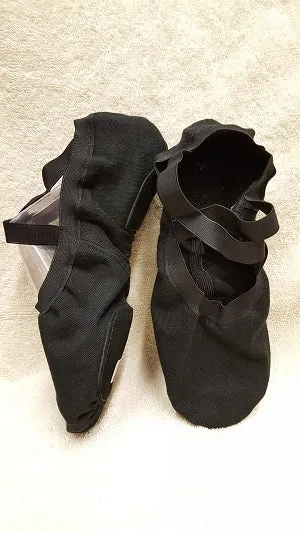 Comfort Ankle Synchrony Men's Canvas -- Split Sole Ballet -- Black