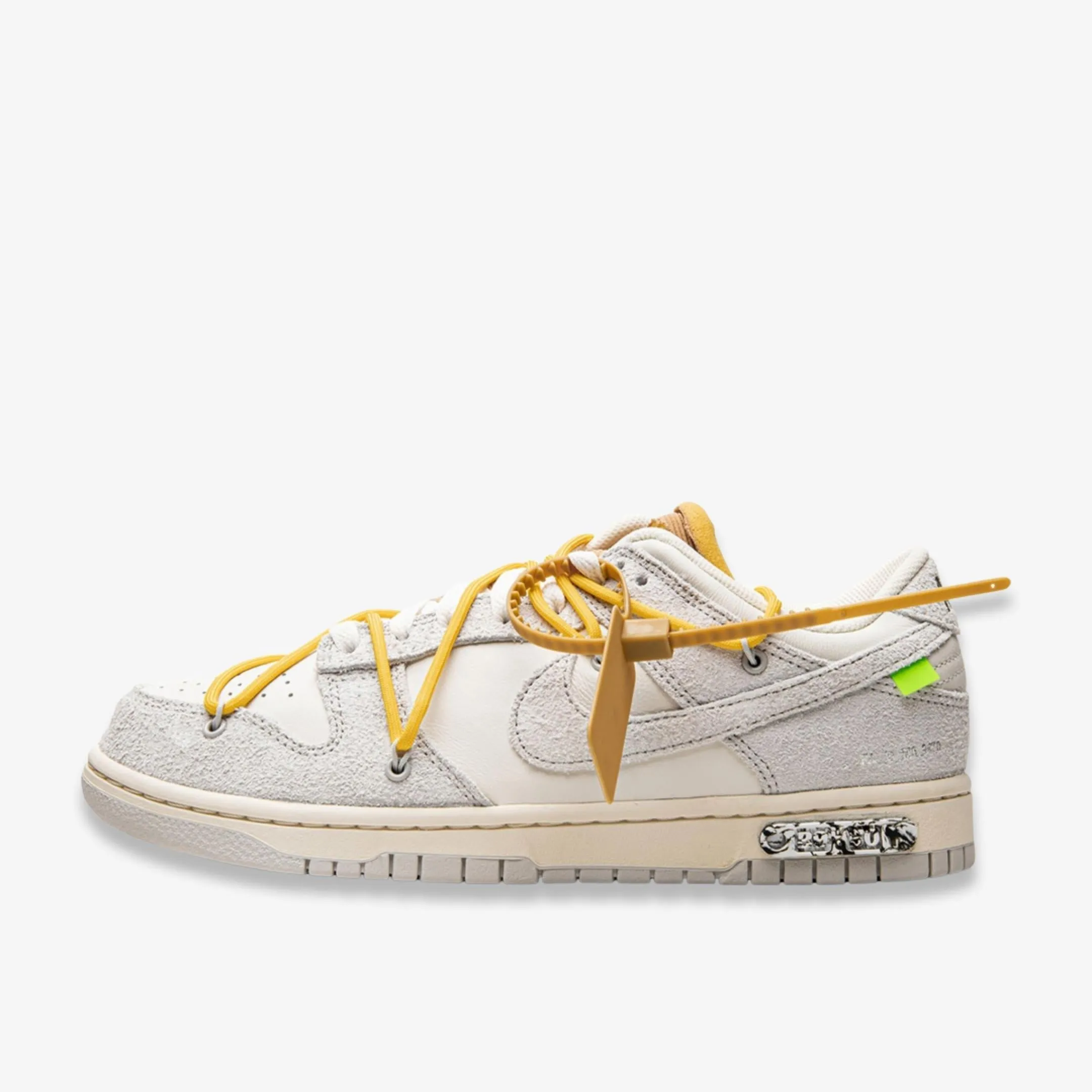 (Men's) Nike Dunk Low x Off-White 'Lot 39 of 50' (2021) DJ0950-109 Stretchy sole