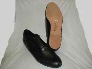 Steven -- Men's Standard Ballroom Oxford -- Black Canvas Every Step