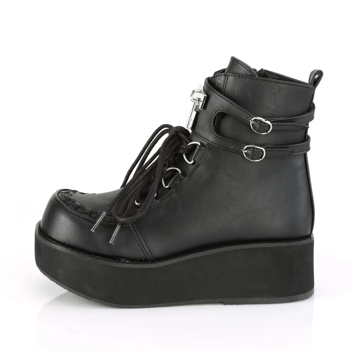 SPRITE-70 Black Vegan Leather Quiet Step