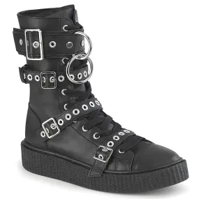 Safe Land SNEEKER-320 Black Vegan Leather