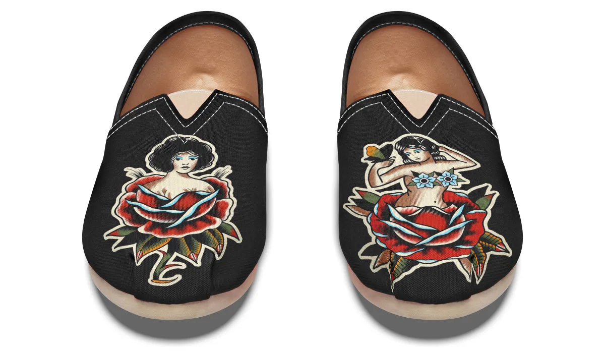 Traditional Ladies Casual Shoes Durable Construction Stable Step