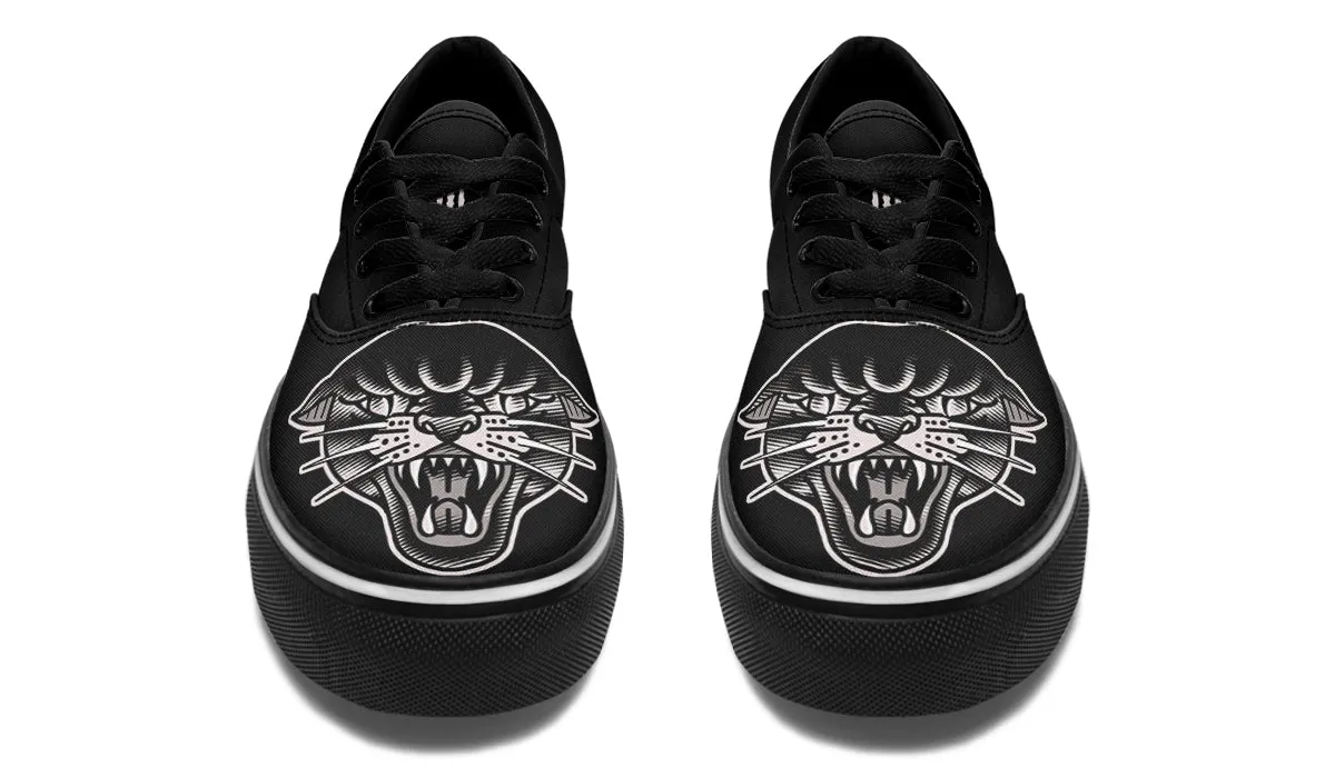 Elastic laces Traditional Panther Classic Shoes