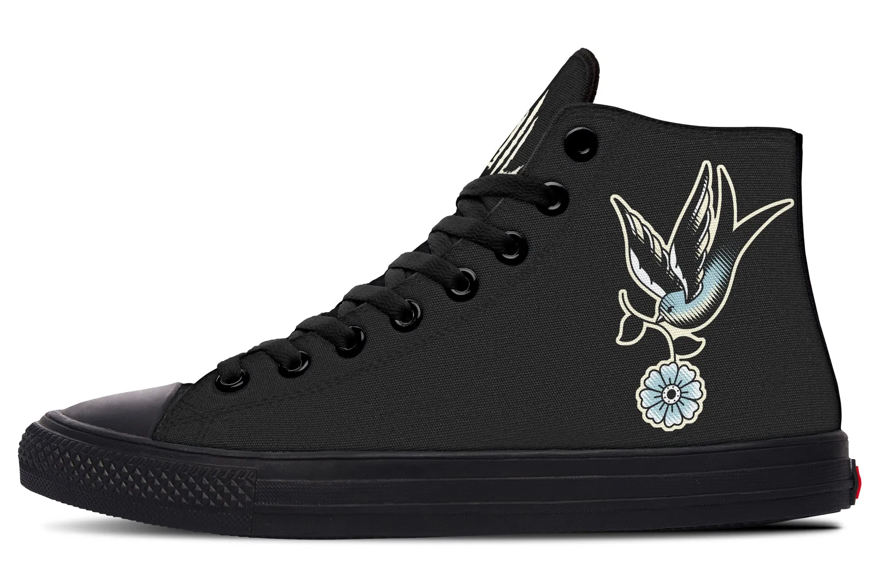 Pair Quick Heel Safe Traditional Swallow High Tops