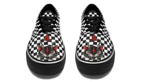 Surf Step Cat Demon Checkered Classic Shoes