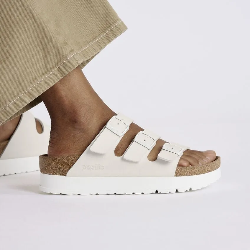 Florida Platform Vegan in Eggshell from Birkenstock Color Play