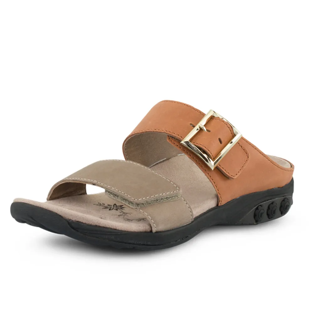 Cool Sandals Mandy Women??s Color Block Leather Sandal