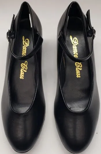 City Pace Quick Motion 1.25" Chanel -- Women's Closed Toe Practice Ballroom Shoe -- Black