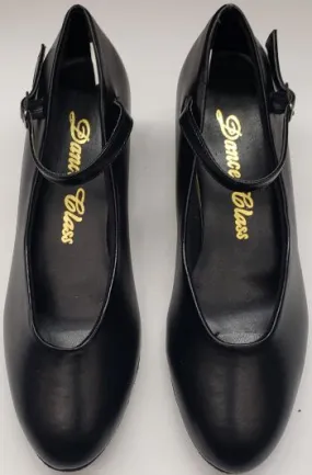 Street Cool 1.25" Chanel -- Women's Closed Toe Practice Ballroom Shoe -- Black