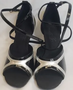 Performance Bright Neon 3.38" Autumn -- Flare Heel Latin Sandal