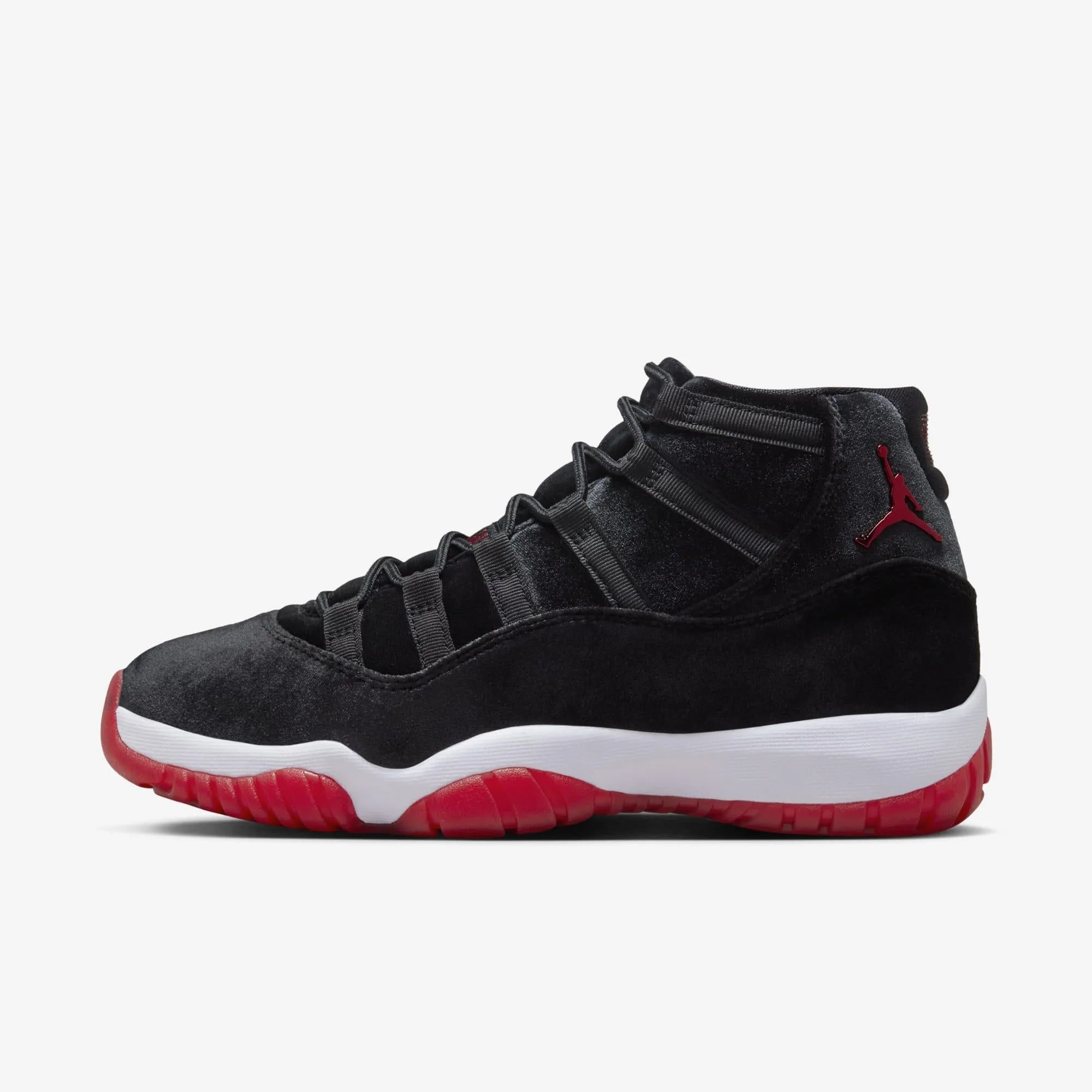 (Women's) Air Jordan 11 Retro 'Bred Velvet' (2024) DB5457-061 Comfort Tongue Hyper bounce