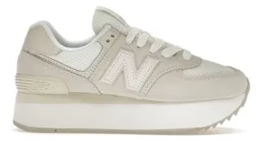 New Balance 574 Plus Sand White (Women's) Firm Lock