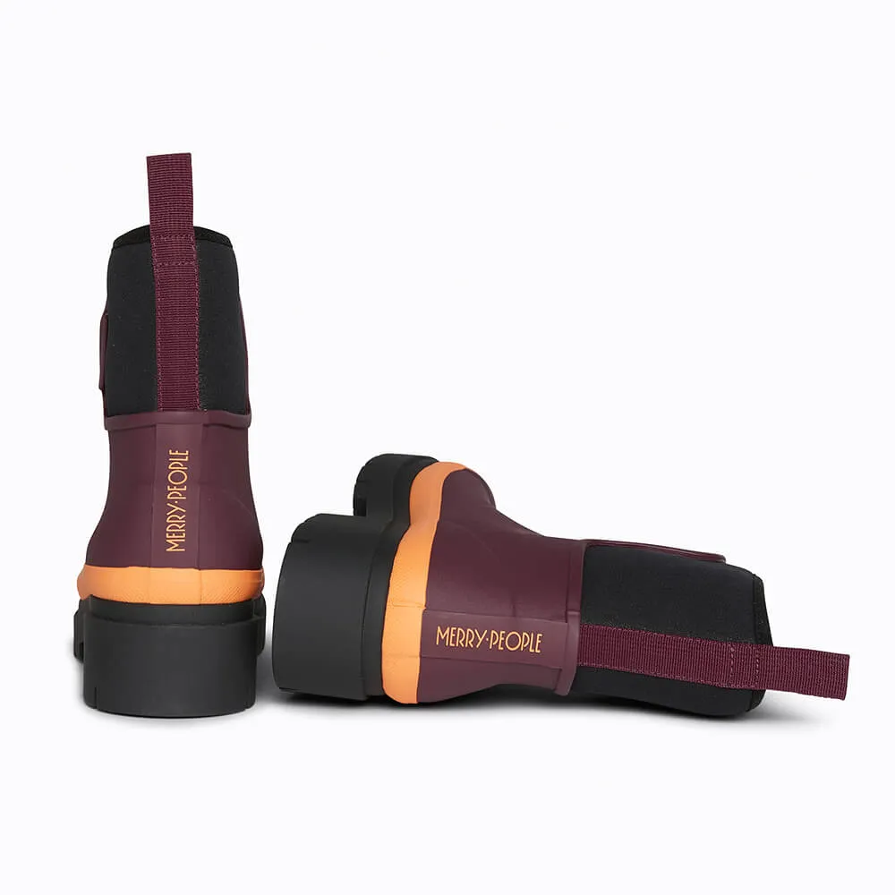 Tully Rain Boot in Plum from Merry People Seamless Comfort Night Travel