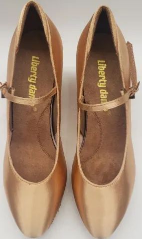 Future Walk On Trend 2" Petra IIII -- Women's Standard Ballroom Shoe -- Tan Satin