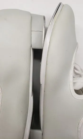 Non Slip Standing Workers water proof Yazmine Jr. -- Children's Economy Tap Oxford -- White