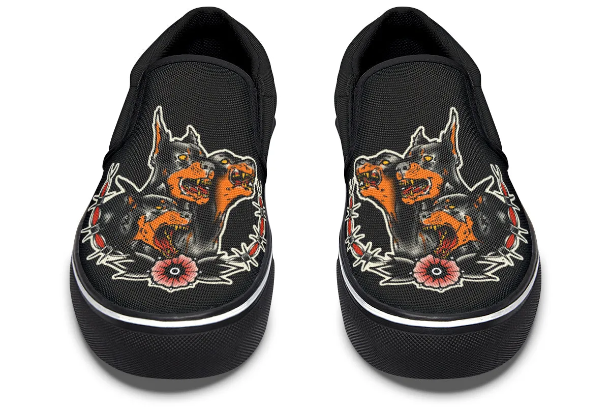 Undead Pharaoh's Cerberus Slip On Shoes On Trend