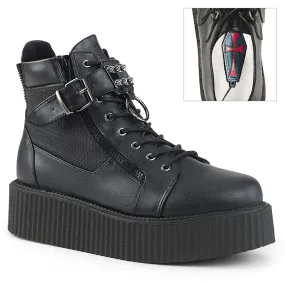 Boat Walk V-CREEPER-566 Black Vegan Leather