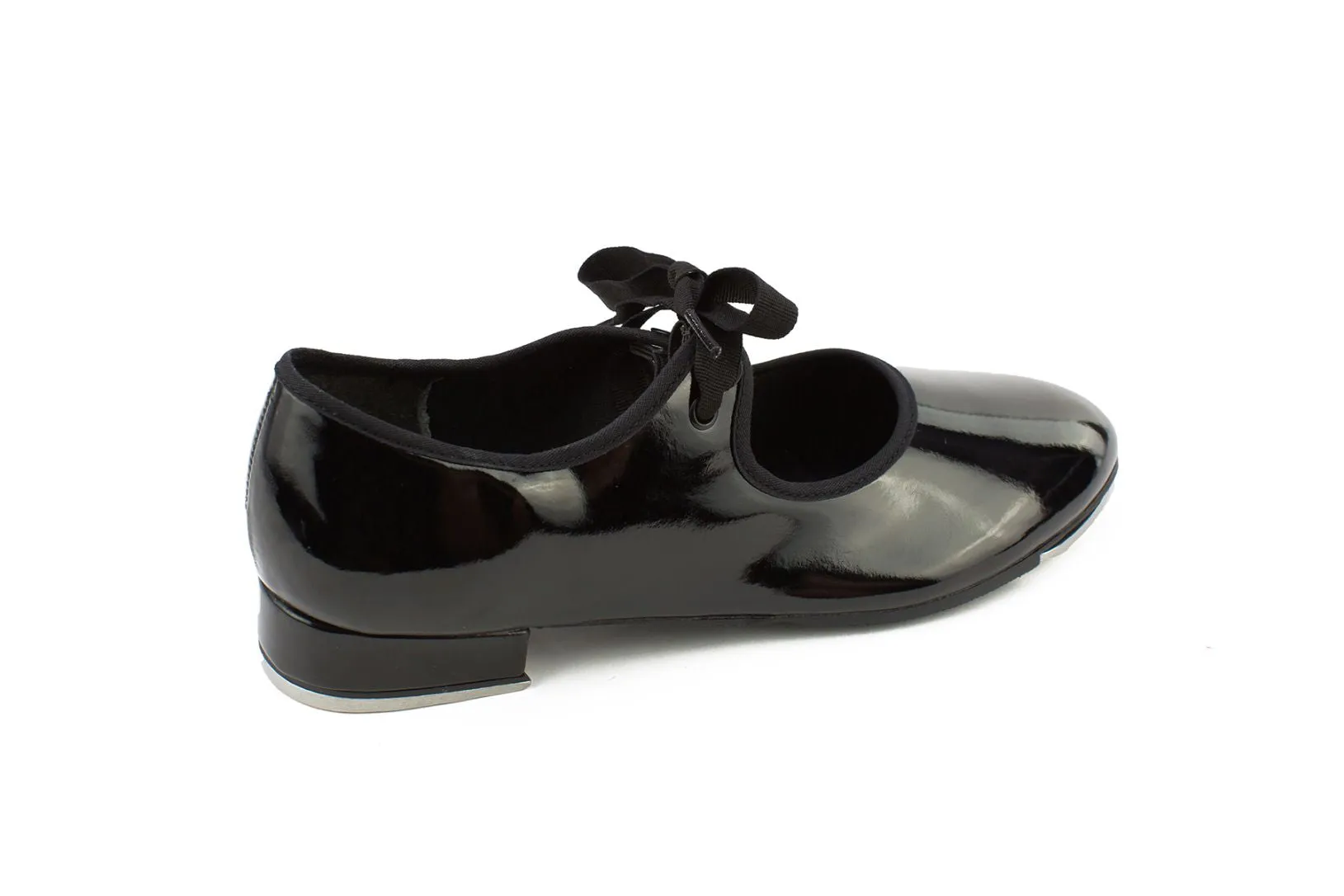 Valiant -- Women's Economy Tap Oxford -- Black Patent Comfort arch