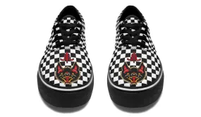 Dust Guard Vampire Bat Checkered Classic Shoes
