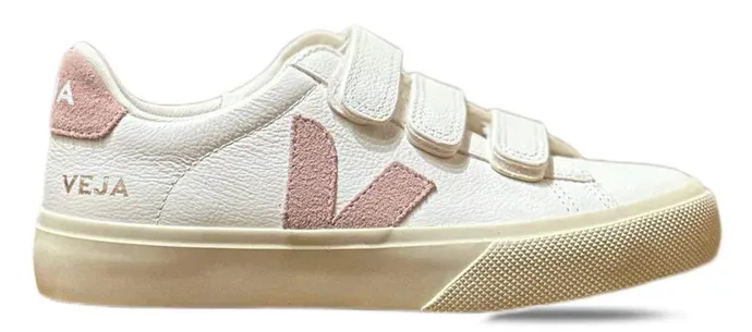 Low Profile Weekend Trip Veja Recife Chromefree Leather White Babe (W)