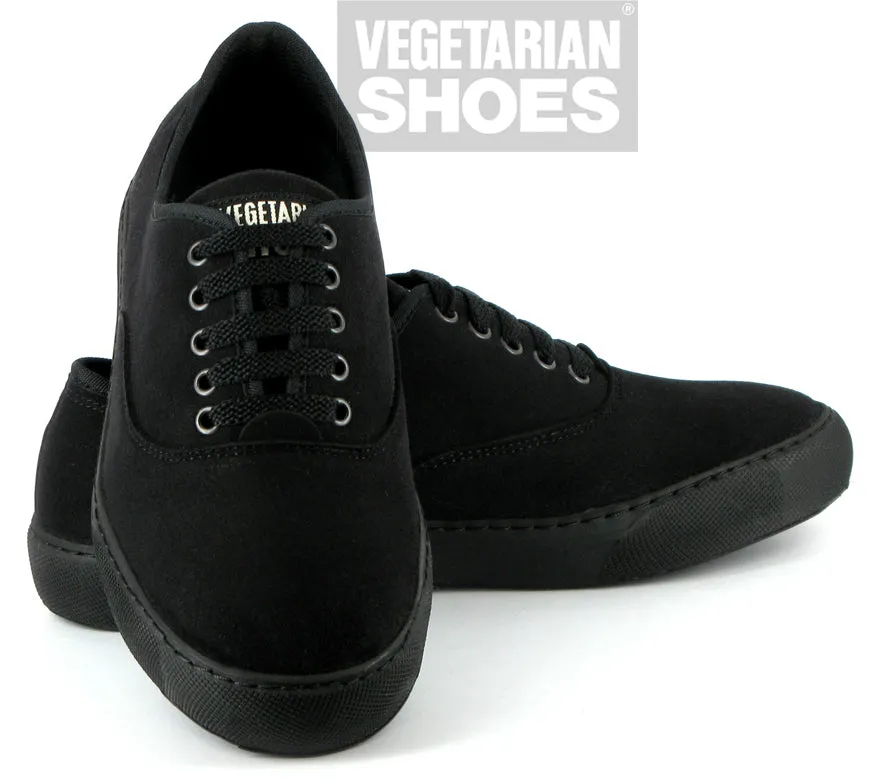 Retro-inspired support LightweightDesign Kennedy Sneaker in Black from Vegetarian Shoes