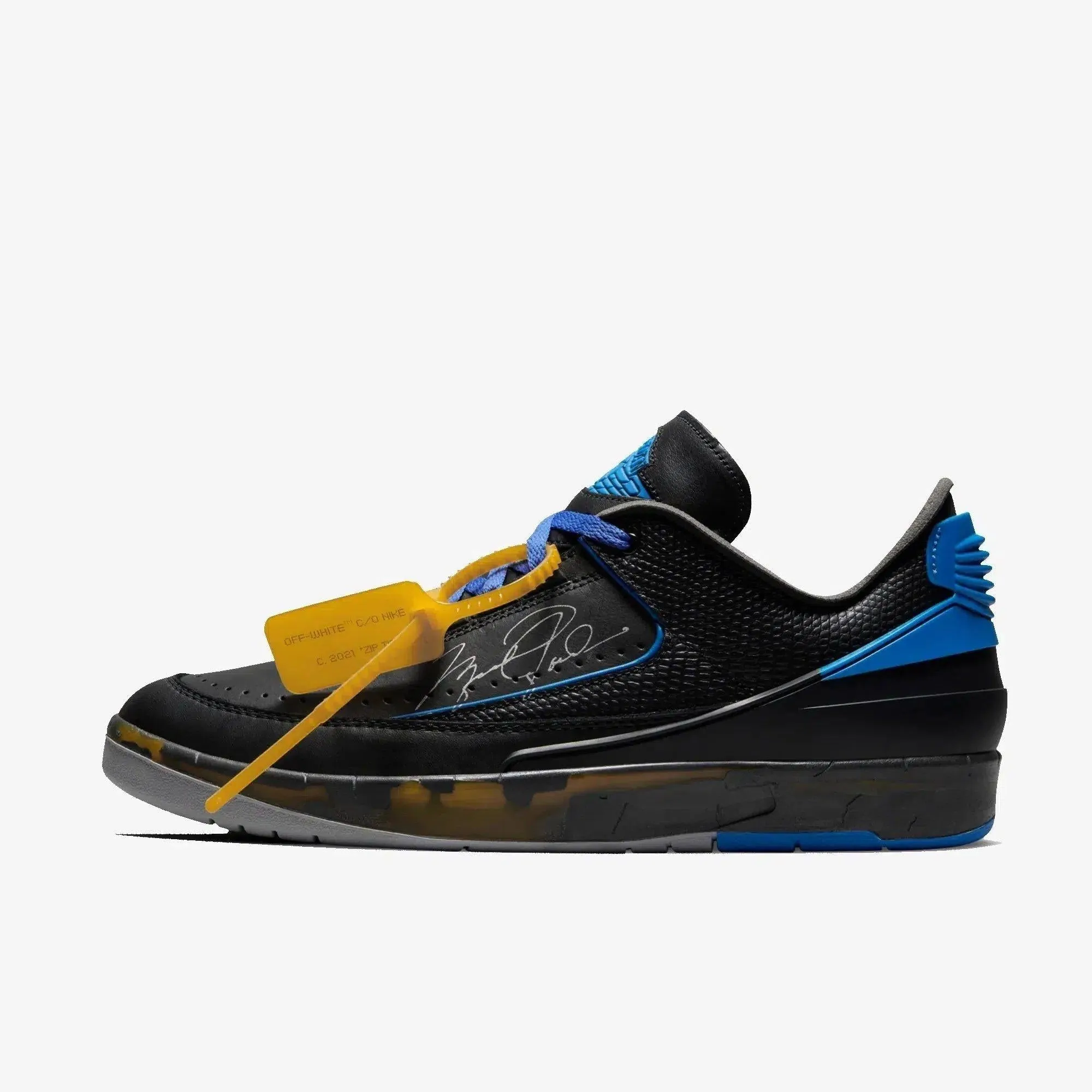 (Men's) Air Jordan 2 Retro Low SP x Off-White 'Varsity Royal' (2021) DJ4375-004 Comfort Outsole