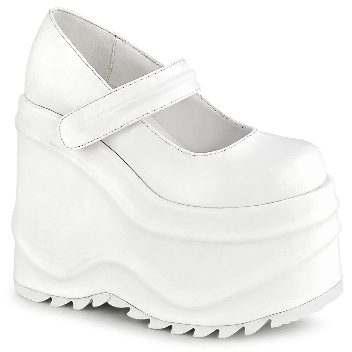 WAVE-32 White Vegan Leather Style Goal Wind Safe