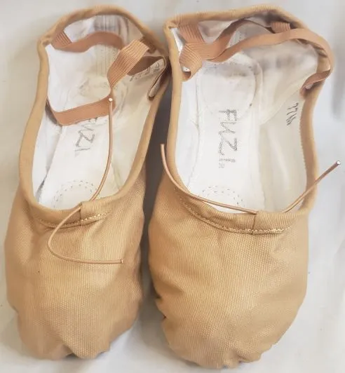 Wellesley -- Canvas Split Sole Ballet -- Flesh Quick Step Mesh