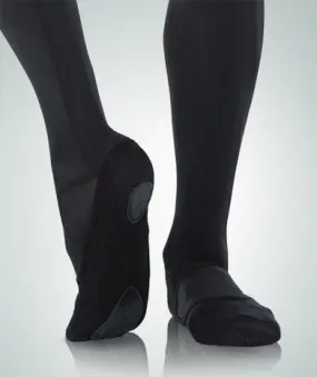 Foot Glow Wendy -- Canvas Split Sole Ballet -- Black