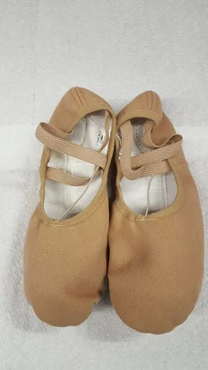 Travel Light Wendy -- Canvas Split Sole Ballet -- Jazzy Tan