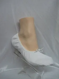 Wendy Jr. -- Children's Canvas Split Sole Ballet -- White Non Slip Wellness Seekers Comfort Ankle