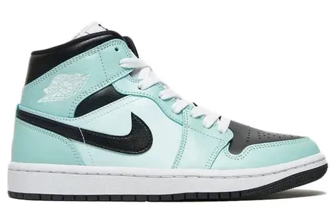 Jordan 1 Mid Aqua Blue Tint (W) Comfort collar shape fit