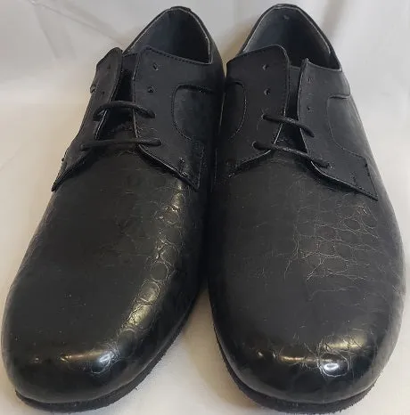 Jose -- Men's Standard Snake Print Tie - Black Kids Play Comfort toe