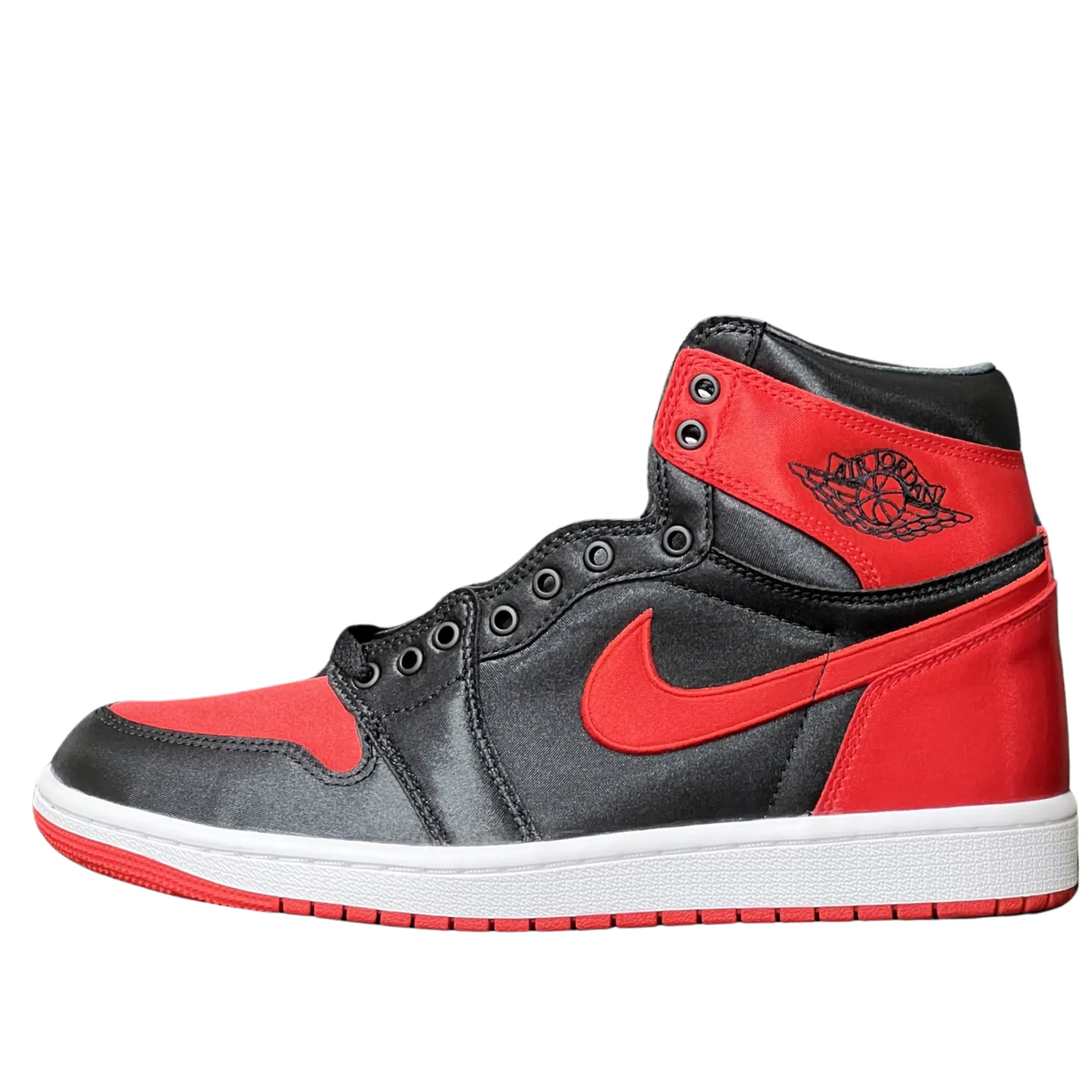 Soft WMNS Nike Air Jordan 1 High Satin Bred