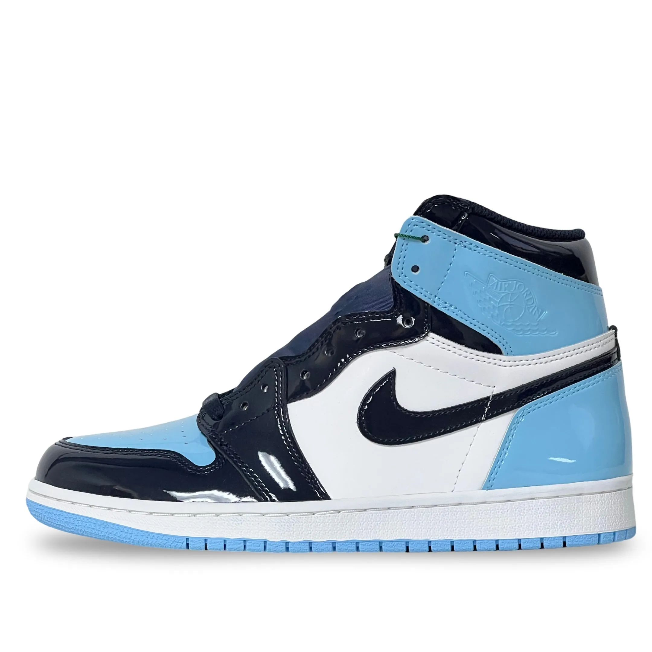 WMNS Nike Air Jordan 1 High UNC Patent Blue Chill Ventilated
