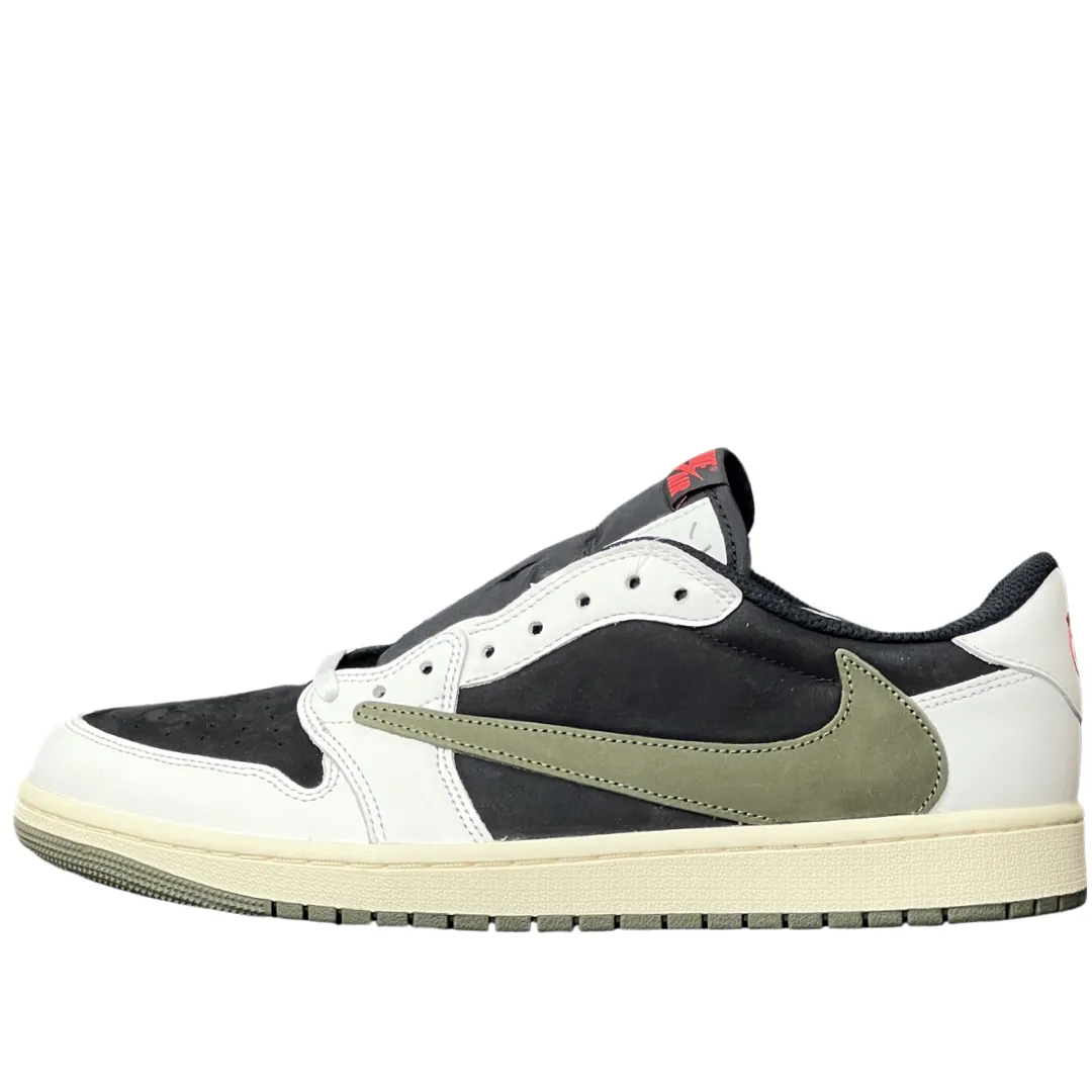 Anti Odor Gym Workout WMNS Nike Air Jordan 1 Low Travis Scott Olive