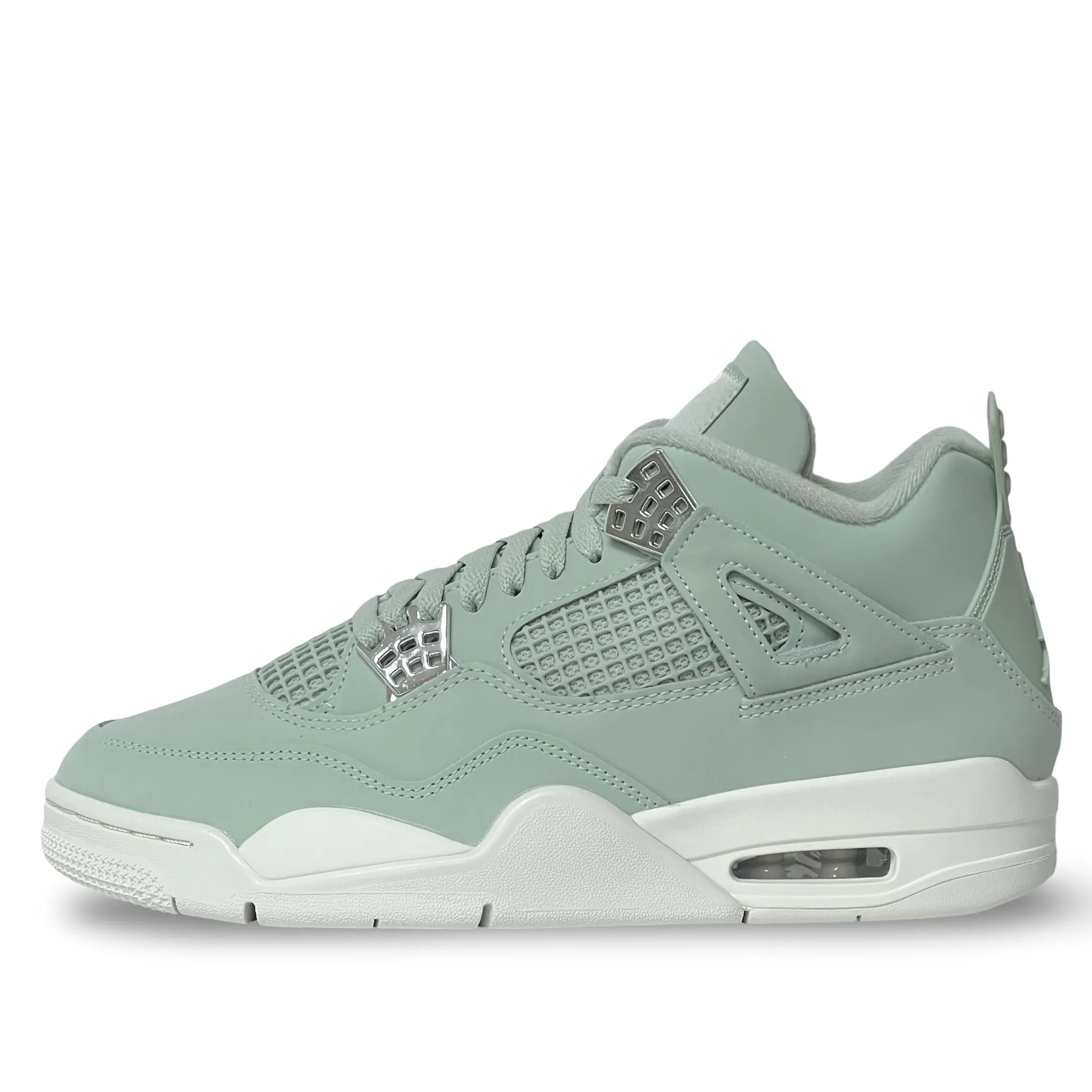 WMNS Nike Air Jordan 4 Seafoam Sail Narrow Fit Durable Build Minimalist Fans