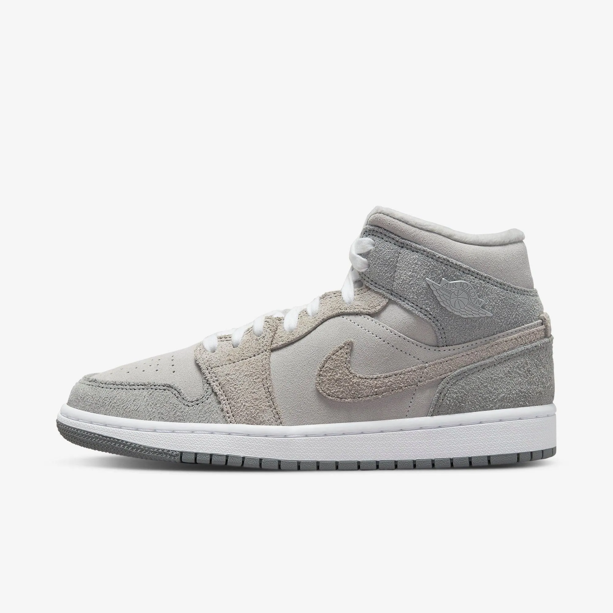 (Women's) Air Jordan 1 Mid SE 'Particle Grey' (2022) DO7139-002 Ethically Sourced Materials Comfort Lining