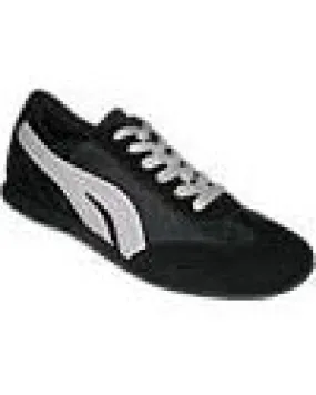 Women's Retro Runner -- Dancesneaker -- Black/White Metal Edge