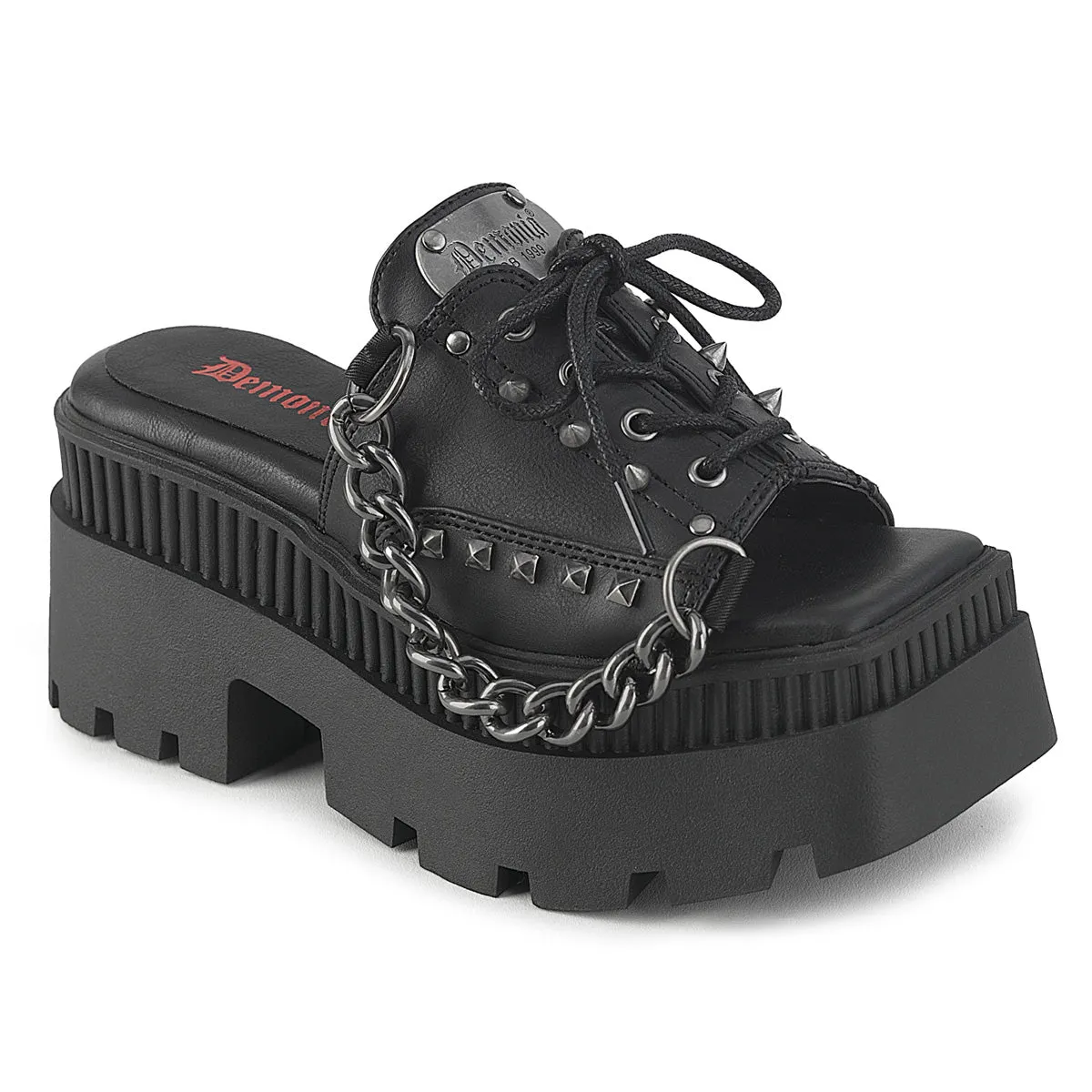 Forest Path Shine Bright WRATH-03 Black Vegan Leather