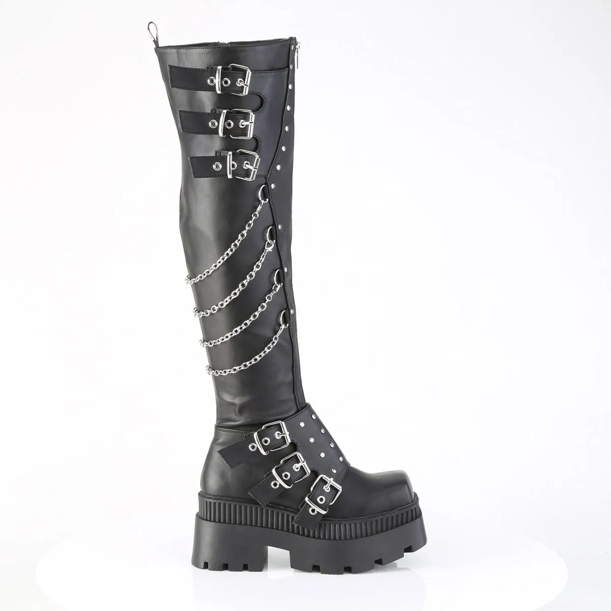 Light Step Breathable Upper WRATH-310 Black Vegan Leather
