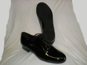 Easy Wear Norman -- Men's Standard Ballroom Oxford -- Black Patent