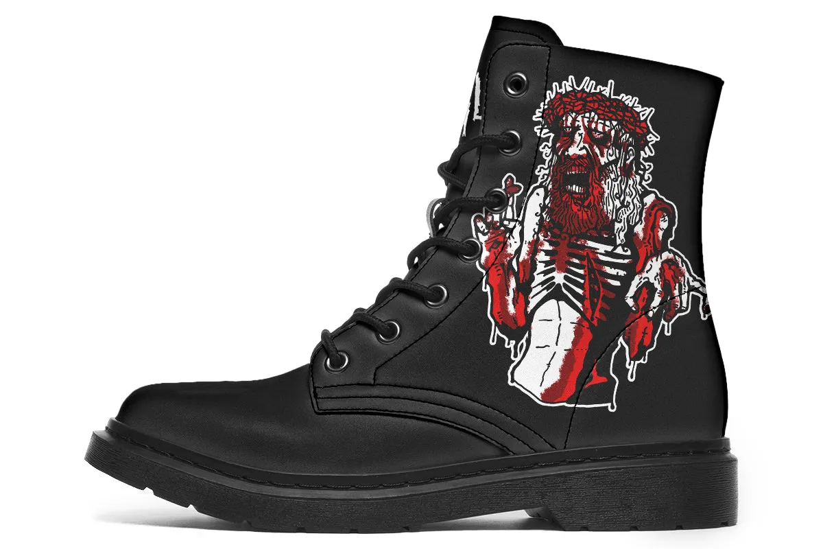 Zombie Jesus Boots Comfort support Stone Glam